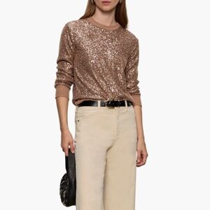 NWT Sanctuary Relaxed Sparkle Knit Top Size: Medium